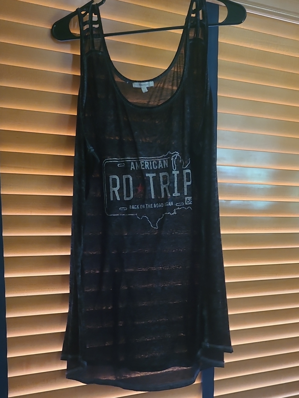 Maurices Black Graphic Road Trip Tank Top